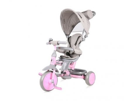 LORELLI BERTONI Tricikl lucky crew - grey&pink