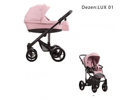 Bebetto Dečija kolica MAGNUM 2 U 1 CRNI RAM lux 01
