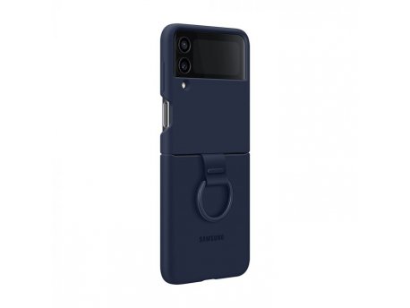 SAMSUNG Silikonska Maska Za Flip 4 + Prsten, Teget