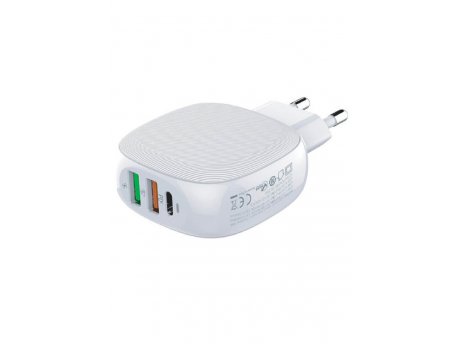 MOYE Voltaic USB punjač, 1x Tip-C, 2x USB, beli (UC-A35)
