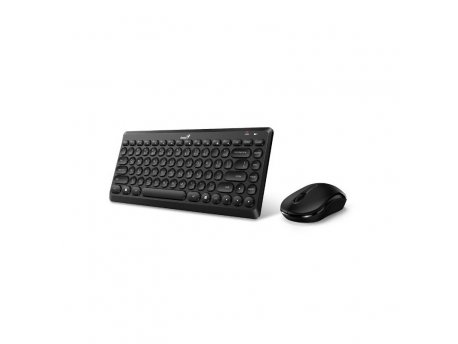 GENIUS Tastatura + Miš Set LuxMate Q8000, Wireless,US,BLK