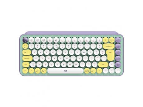 LOGITECH Bežična tastatura Pop Keys Daydream (Bela/Ljubičasta)