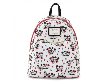 Loungefly Disney Mickey and Minnie Mouse AOP Backpack