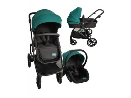Puerri Oscar kolica za bebe 3 u 1 - Dark Green