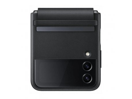 SAMSUNG KOŽNA FUTROLA Z FLIP 4 CRNA EF-VF721-LBE