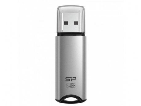 SILICON POWER 64GB USB fleš memorija, USB3.2 Gen.1, Marvel M02, Silver (SP064GBUF3M02V1S)