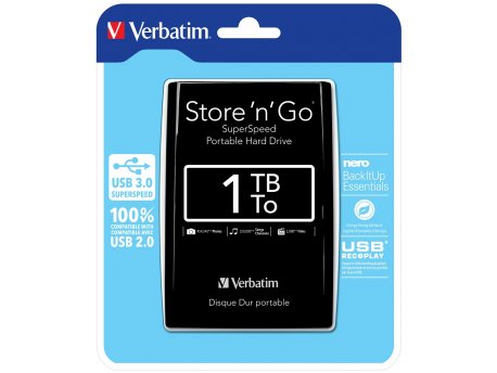 VERBATIM Eksterni hard disk 1TB 53023 Black