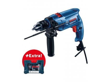 BOSCH GSB 550 vibraciona bušilica + 41-delni set pribora, 06011A1003