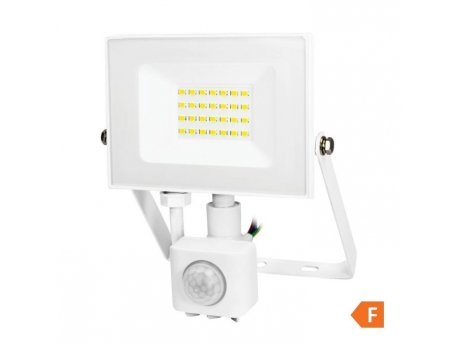 COMMEL LED Reflektor Senzor 20W 4000K, 1600lm 30kh, Beli C307-129