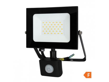COMMEL LED Reflektor Senzor 30W 4000K, 2550lm 30kh, Crni C307-239