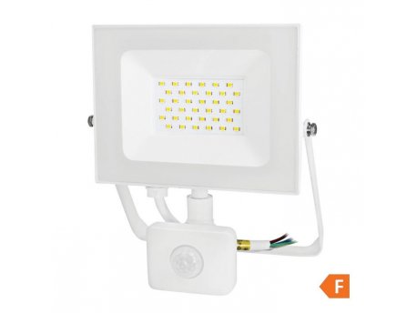 COMMEL LED Reflektor Senzor 30W 4000K, 2550lm 30kh, Beli C307-139