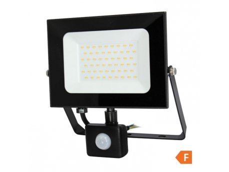 COMMEL LED Reflektor 50W Detek Pokreta 4000k 4250lm 30kh Crni C307-259