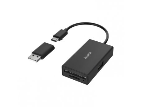 HAMA USB OTG Hub/Citac Kartica 3 Porta USB-A/SD/MicroSD