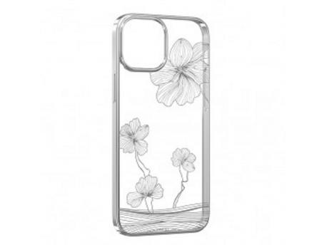 DEVIA Futrola Hard Case Devia Crystal Flora za Iphone 13 srebrna 24604