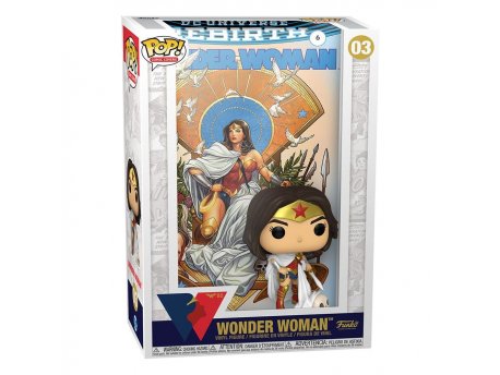 FUNKO DC POP! Comic Cover - Wonder Woman (Rebirth) On throne