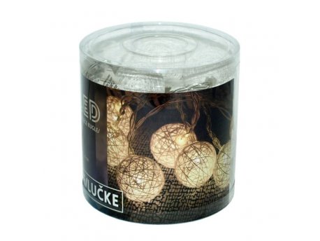 ED 10 LED Svetlećih kuglica prečnika 4 cm u nizu B/O (52-512000)