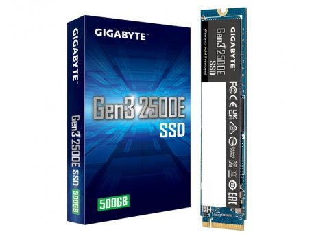 GIGABYTE 500GB M.2 PCIe Gen3 x4 NVMe 2500E SSD G325E500G