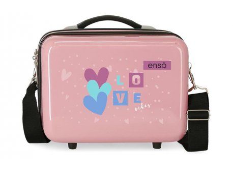 ENSO ABS Beauty case Powder pink