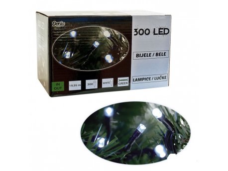 ED 300L LED Lampica, bele, 8 funkcija