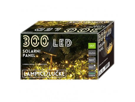 ED Novogodišnja rasveta 300 LED solarni panel 52-543000