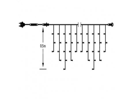 ED Novogodišnje LED lampice 2x0,5m, 76L 52-191000