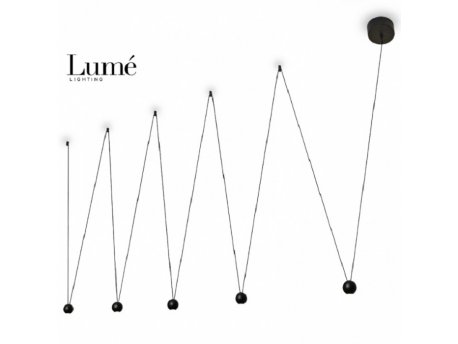 ARIA 25 VISILICA LED 5*4W 3000K CRNA