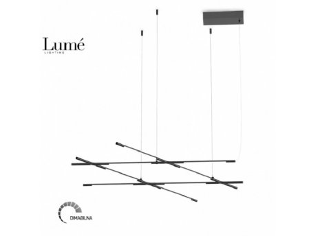 ARIA 12 LUSTER LED DIM 28W 3000K CRNA