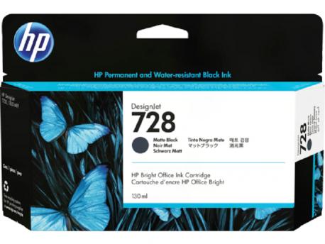HP 728 300ml Matte Black DesignJet Ink Cartridge, F9J68A