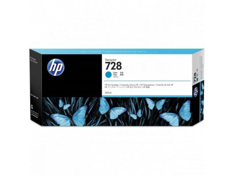 HP 728 300ml Cyan DesignJet Ink Cartridge (F9K17A)