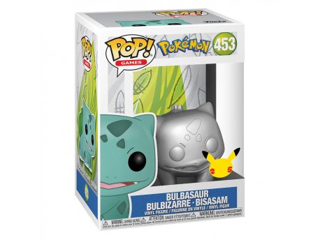 FUNKO Pokemon POP! Vinyl - Bulbasaur Silver Metalic