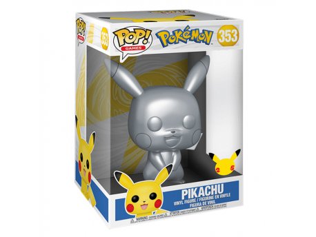 FUNKO Funko Pokemon POP! Vinyl - Pikachu Silver Metalic 10''