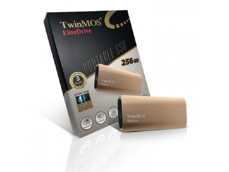 TwinMOS 256GB EliteDrive Gold USB 3.2/Type-C PSSDEGBMED32G