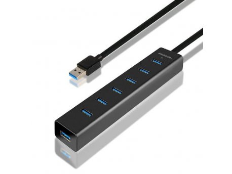 Axagon USB HUB 7xUSB 3.0, USB, 0,4m, AC