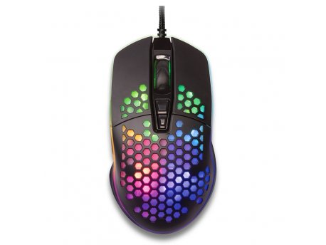 YENKEE YMS 3030BK, RGB, 7 tastera, USB, crni miš