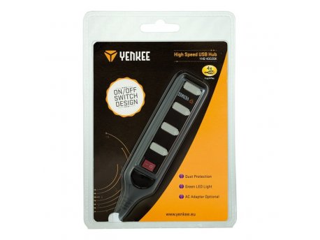 YENKEE YHB 4002BK, USB Hub, 4-port