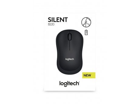 LOGITECH B220 Silent, bežični miš, crni