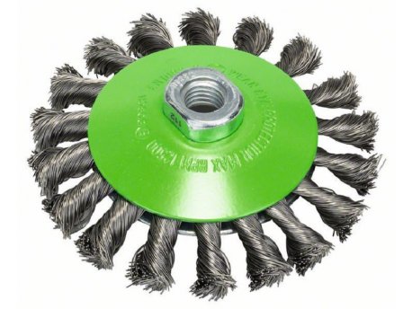 BOSCH Pletena pljosnata četka 115, nerđajuća 2608622109, 115 mm, 0,35 mm, M14