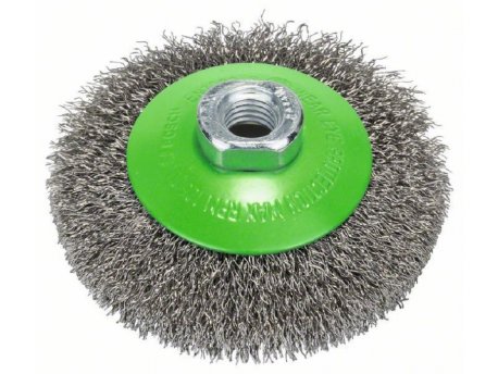 BOSCH Talasasta pljosnata četka 100, nerđajuća 2608622108, 100 mm, 0,35 mm, M14