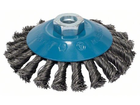 BOSCH Pletena pljosnata četka 115, čelična 2608622058, 115 mm, 0,5 mm, M14