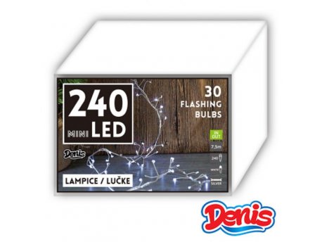 Denis Mini LED lampice 240L, 30 flas