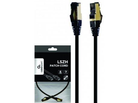 GEMBIRD Mrežni kabl S/FTP Cat.8 LSZH patch cord, crni, 1.5m (PP8-LSZHCU-BK-1.5M)