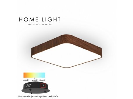 VESTA 528 PLAFONSKA SVETILJKA 36W 3000/4500/6000K TAMNO DRVO