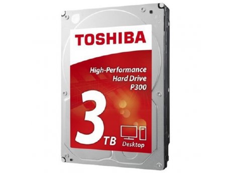 TOSHIBA HDD 3TB HDWD130UZSVA SATA3 64MB P300