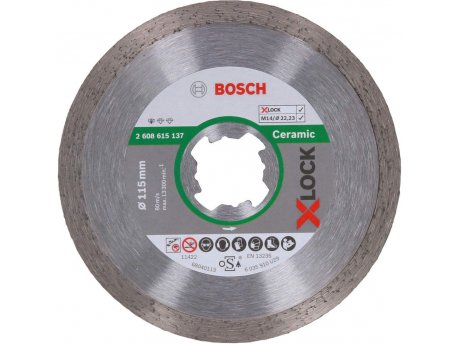 BOSCH X-LOCK Standard for Ceramic dijamantska rezna ploča 115x22,23x1,6x7 - 2608615137