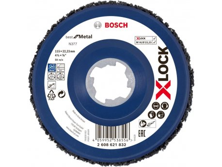 BOSCH X-LOCK disk za čišćenje N377 115mm, Best for Metal - 2608621832