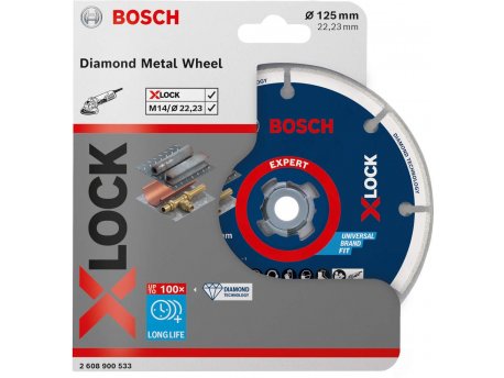 BOSCH X-LOCK 125mm dijamantska ploča za sečenje metala Best for Metal - 2608900533