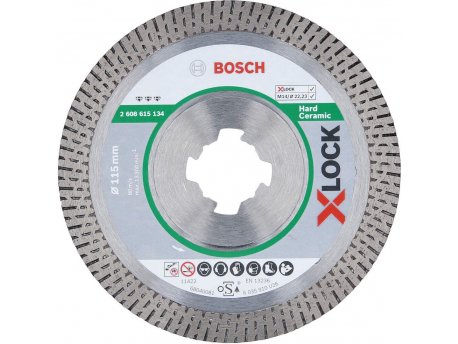 BOSCH X-LOCK Best for Hard Ceramic dijamantska rezna ploča 115x22,23x1,4x10 - 2608615134