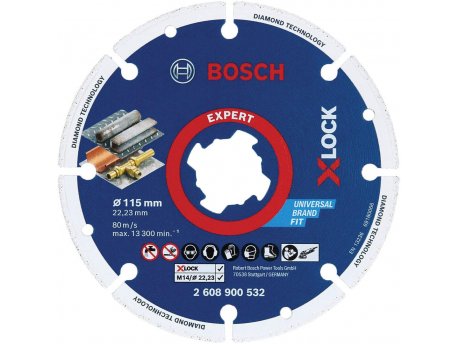 BOSCH X-LOCK 115mm dijamantska ploča za sečenje metala Best for Metal - 2608900532