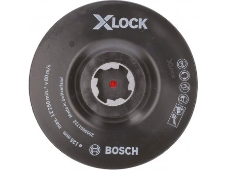 BOSCH X-LOCK potporni tanjir 125 mm, čičak traka - 2608601722
