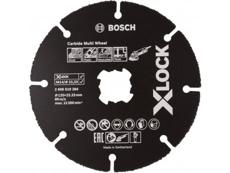 BOSCH X-LOCK Carbide Multi Wheel 125 mm - 2608619284